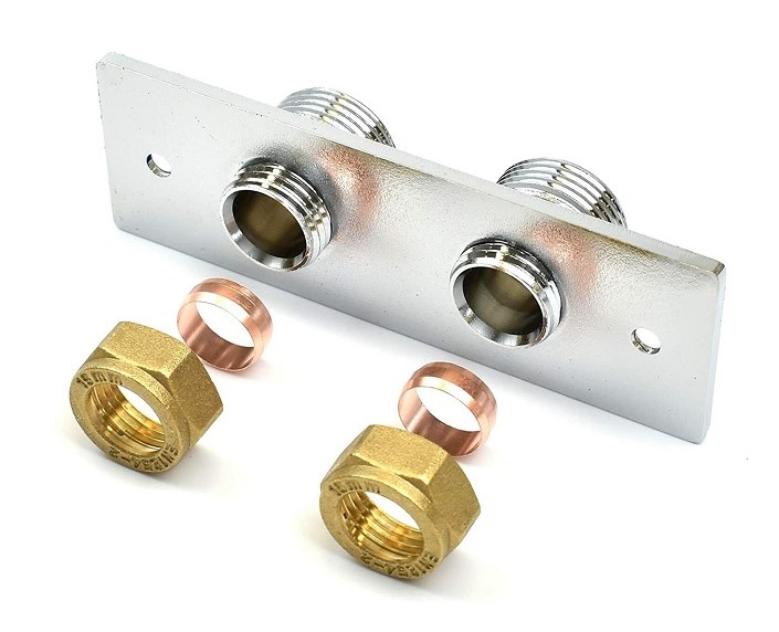 Douche Fixing Wall Plate Kit Kingsway Plumbing